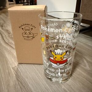 Pokémon Cafe in Tokyo exclusive Glass Tumbler - Pikachu. New in box.